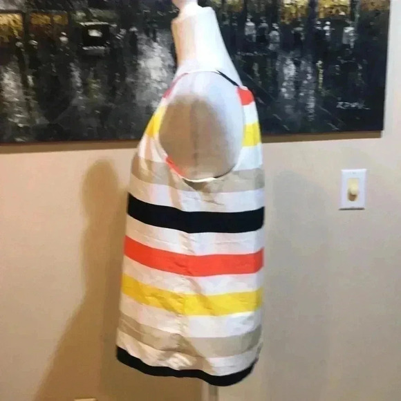 Banana Republic Cami Stripe Razor Back Silk Feel Tank Top-Size M - Picture 2 of 8